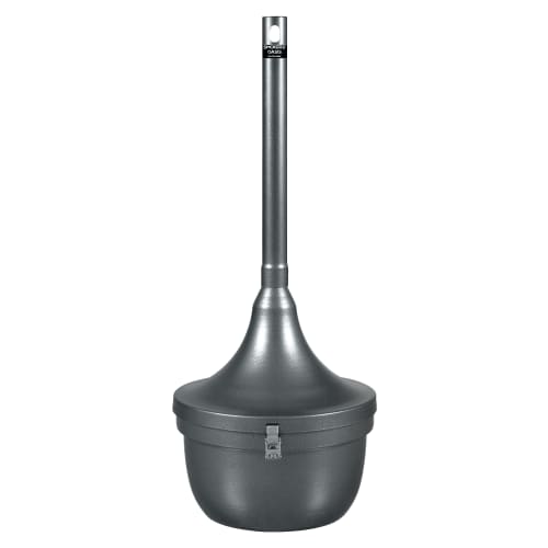 Ex-Cell Smokers' Oasis 4.5 Gallon Cigarette Receptacle, Hammered Charcoal